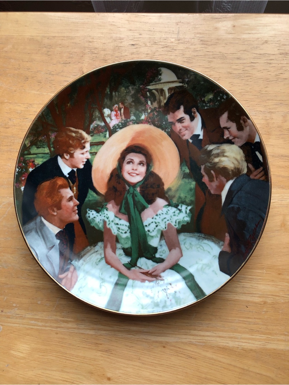 W.S. George 'Scarlett and Her Suitors' Collector Plate by Howard Rogers